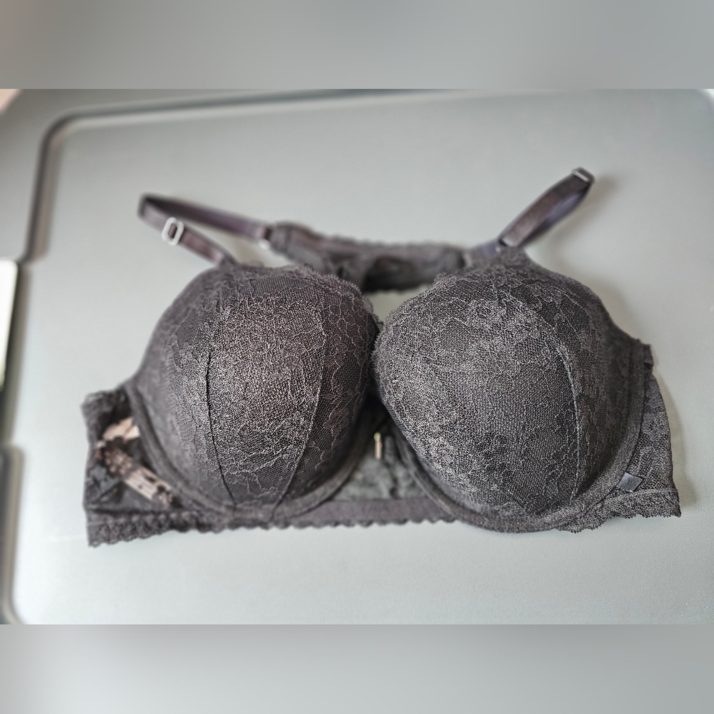 Victoria's Secret Charcoal Lace Bra